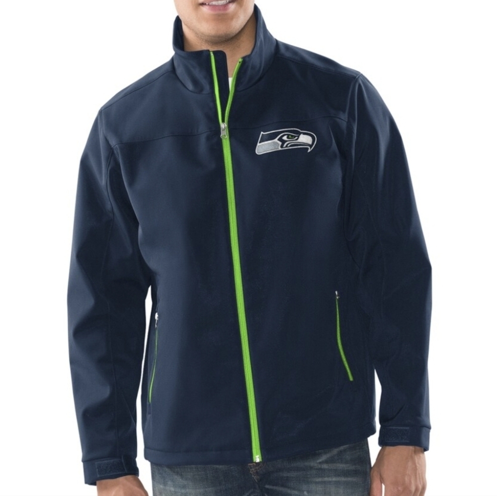 NFL Seattle Seahawks Soft Shell Full Zip Jacket - Size XL